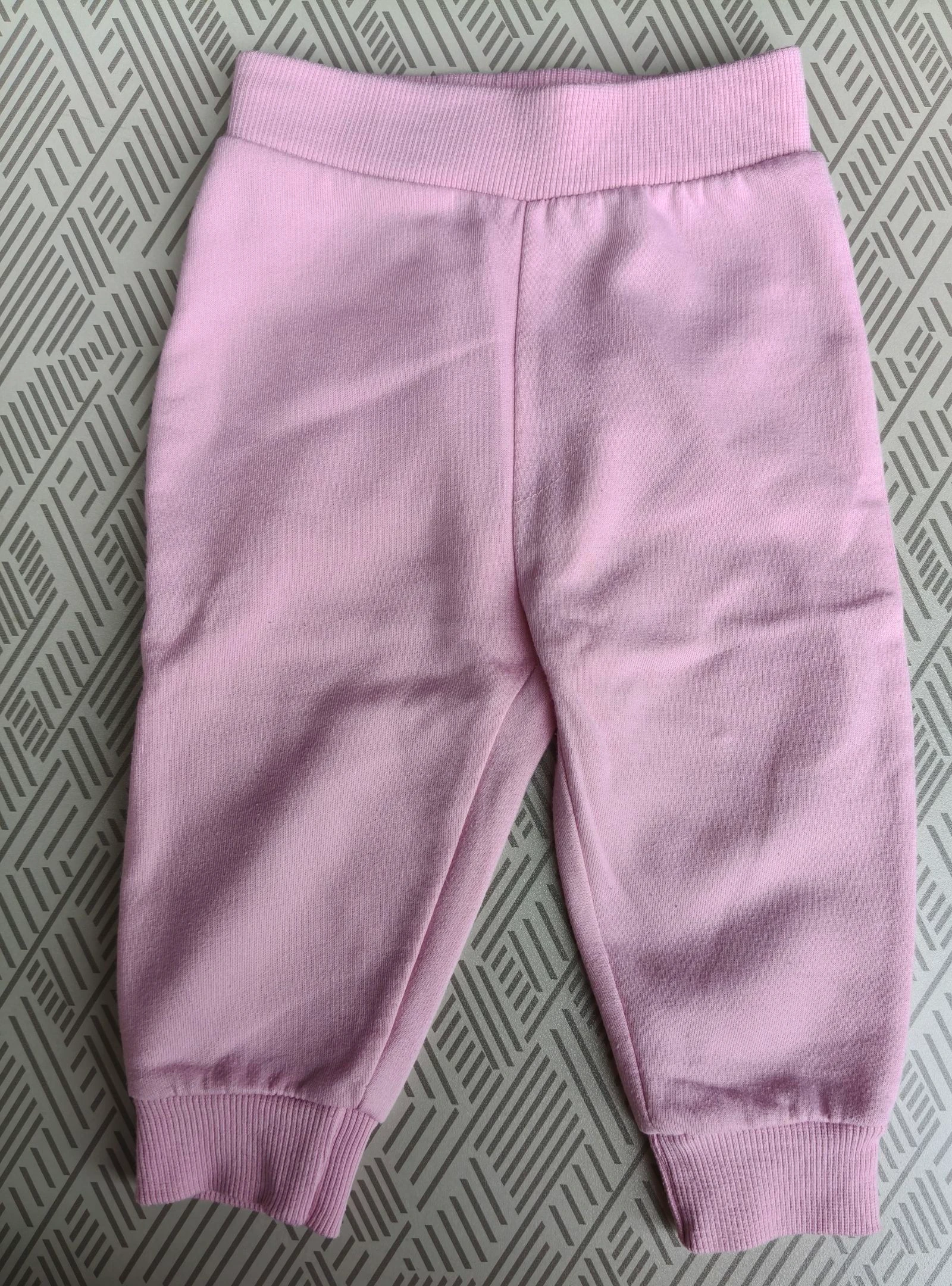 Pantalon chaud fille Bub'l rose élastique 9 mois
